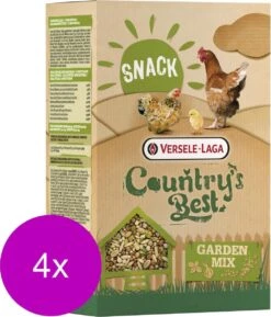 Versele-Laga Country`s Best Snack Garden Mix - Kippenvoer - 4 X 1 Kg