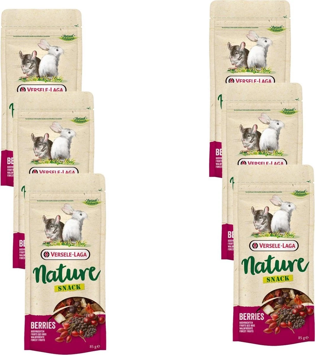 Versele-Laga Nature Snack Berries - Knaagdiersnack - 6 X Bessen 85 G 3 Versele-Laga Nature Snack Berries - Knaagdiersnack - 6 X Bessen 85 G