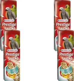 Versele-Laga Prestige Sticks Papegaai - Vogelsnack - 4 X Exotich Fruit