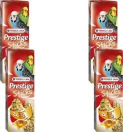 Versele-Laga Prestige Sticks Grasparkiet - Vogelsnack - 4 X Honing