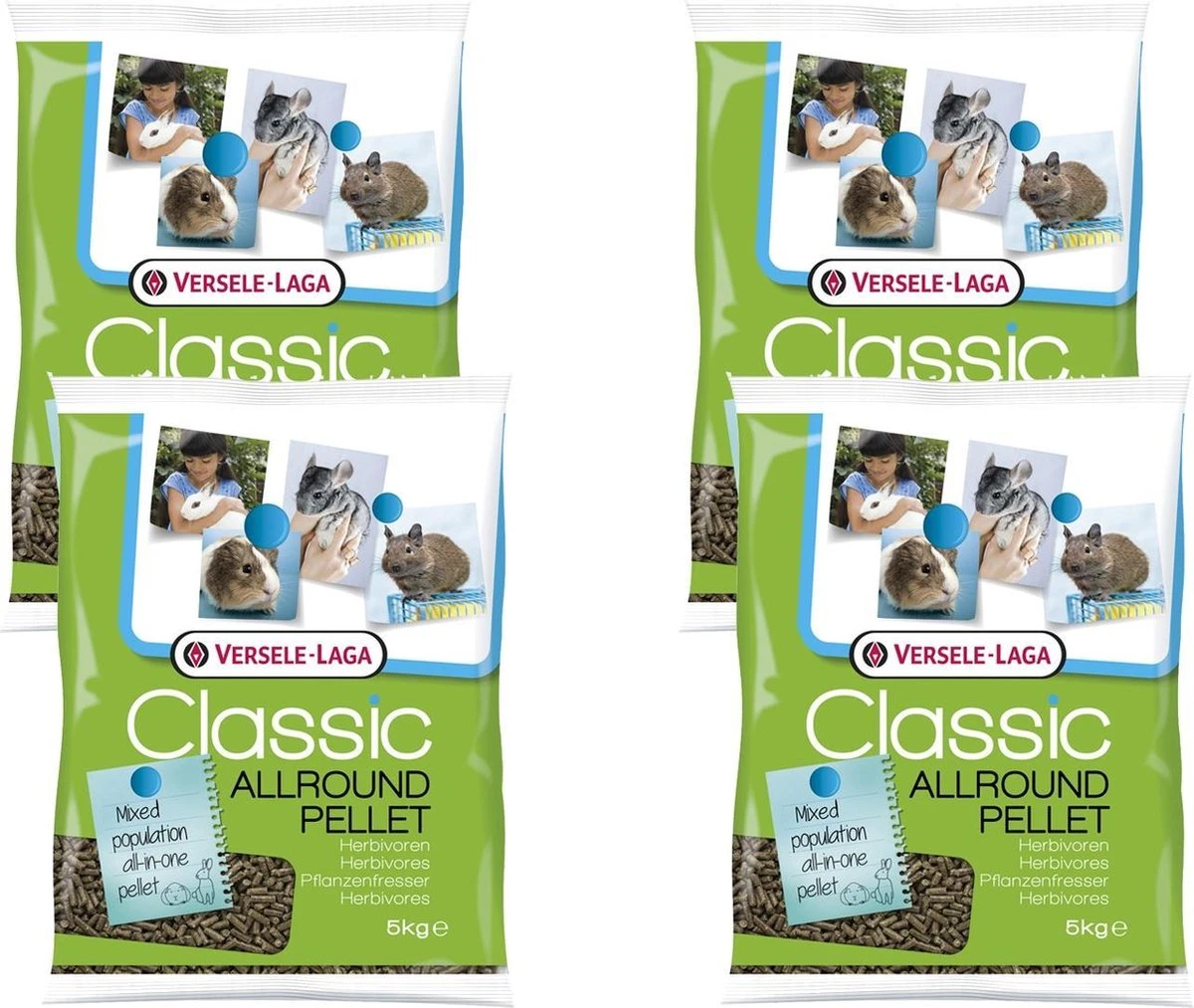 Versele-Laga Classic Allround Pellet - Konijnenvoer - 4 X 5 Kg 3 Versele-Laga Classic Allround Pellet - Konijnenvoer - 4 X 5 Kg