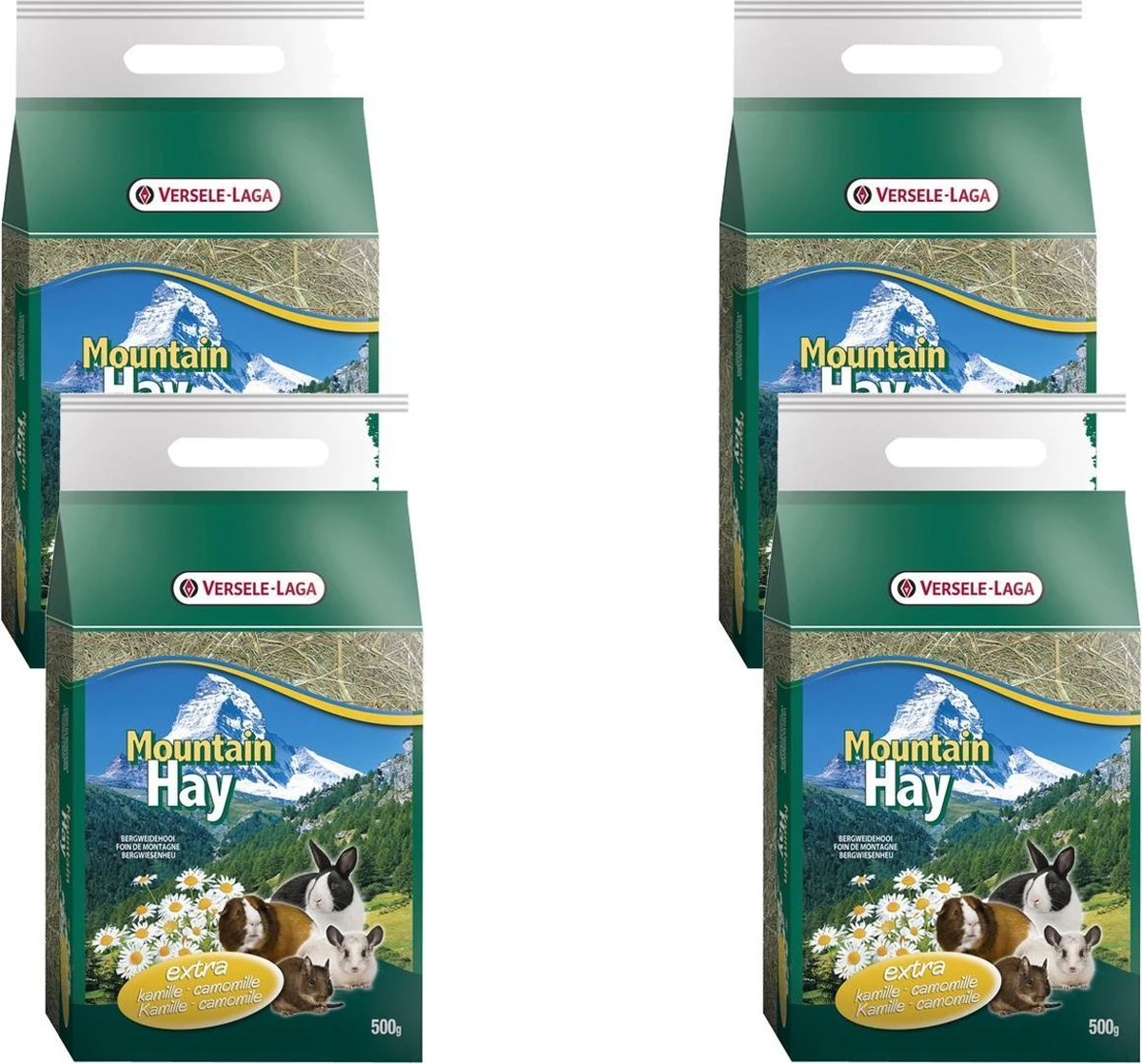 Versele-Laga Bergweidehooi 500 G - Ruwvoer - 4 X Kamille 3 Versele-Laga Bergweidehooi 500 G - Ruwvoer - 4 X Kamille