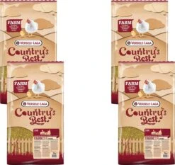 Versele-Laga Country`s Best Farm 1&2 Mash Groeikorrel Vlees Kip - Kippenvoer - 4 X 5 Kg Van 0 Weken