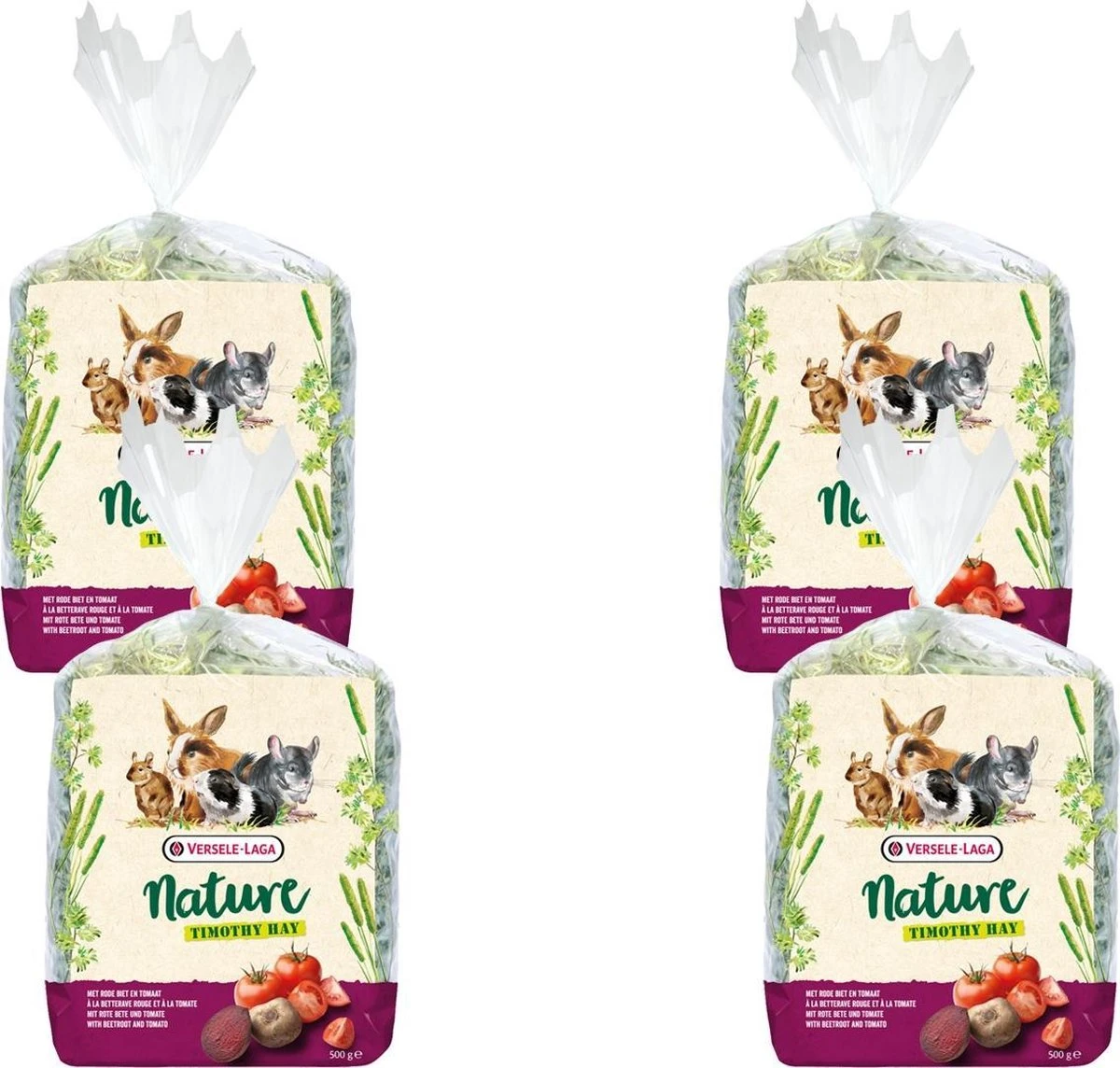 Versele-Laga Nature Timothy Hay - Ruwvoer - 4 X Biet Tomaat 500 G 3 Versele-Laga Nature Timothy Hay - Ruwvoer - 4 X Biet Tomaat 500 G