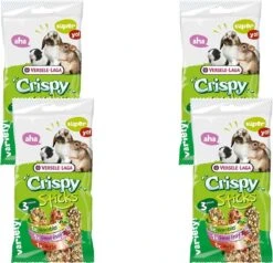 Versele-Laga Crispy Sticks Triple Variety Pack - Konijnensnack - 4 X Mix 3x55 G Herbivoren