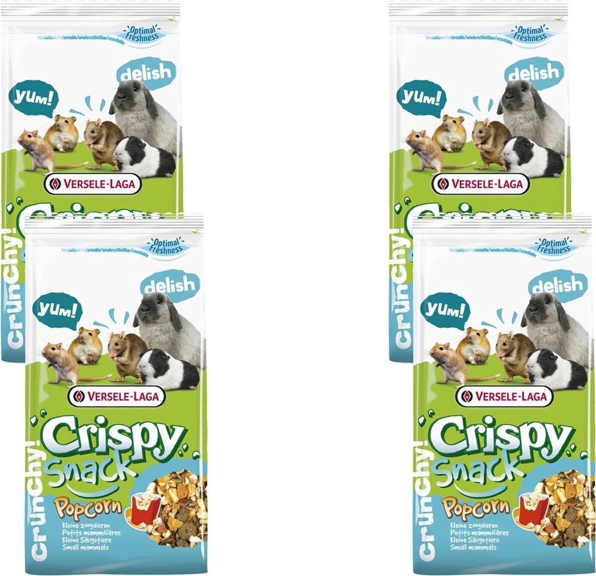 Versele-Laga Crispy Snack Popcorn – Rattenvoer – 4 X 650 G 3 Versele-Laga Crispy Snack Popcorn – Rattenvoer – 4 X 650 G