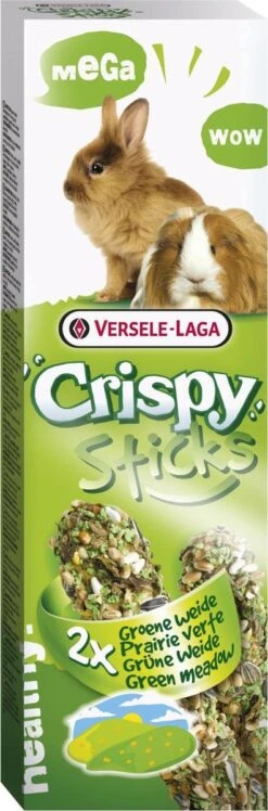 Versele-Laga Crispy Mega Sticks Konijn&Cavia Weide Kruiden 2×70 G