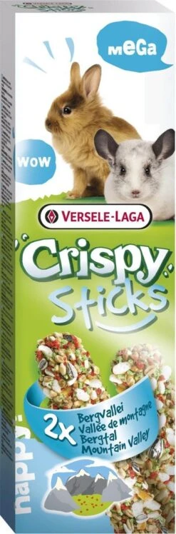 Versele-Laga Crispy Mega Sticks Konijn Bergvallei Kruiden 2×70 G
