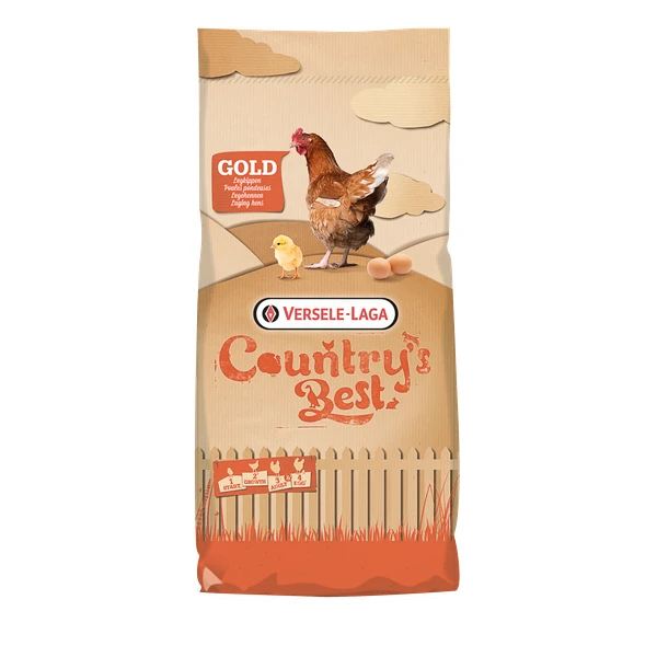 Versele-Laga Country`s Best Gold 4 Gallico Pelletlegkorrel - Kippenvoer - 20 Kg Vanaf 1e Ei 3 Versele-Laga Country`s Best Gold 4 Gallico Pelletlegkorrel - Kippenvoer - 20 Kg Vanaf 1e Ei