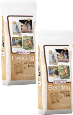 Versele-Laga Wood Bedding Beukenhout No. 6 – Vogelbodembedekking – 2 X 15 Kg