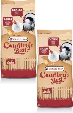 Versele-Laga Country`s Best Farm 2 Pellet Groeikruiken Vlees Kip - Kippenvoer - 2 X 20 Kg Van 11 Dagen