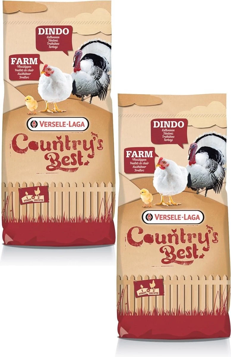 Versele-Laga Country`s Best Farm 2 Pellet Groeikruiken Vlees Kip - Kippenvoer - 2 X 20 Kg Van 11 Dagen 3 Versele-Laga Country`s Best Farm 2 Pellet Groeikruiken Vlees Kip - Kippenvoer - 2 X 20 Kg Van 11 Dagen