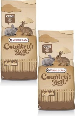 Versele-Laga Country`s Best Cuni Fit Plus - Konijnenkorrel - Konijnenvoer - 2 X 20 Kg