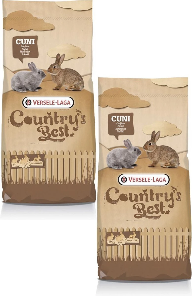 Versele-Laga Country`s Best Cuni Fit Plus - Konijnenkorrel - Konijnenvoer - 2 X 20 Kg 3 Versele-Laga Country`s Best Cuni Fit Plus - Konijnenkorrel - Konijnenvoer - 2 X 20 Kg