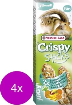 Versele-Laga Crispy Sticks Hamster&Eekhoorn - Knaagdiersnack - 4 X Fruit 2x55 G