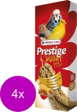 Versele-Laga Prestige Millet Trosgierst - Vogelsnack - 4 X 100 G Geel