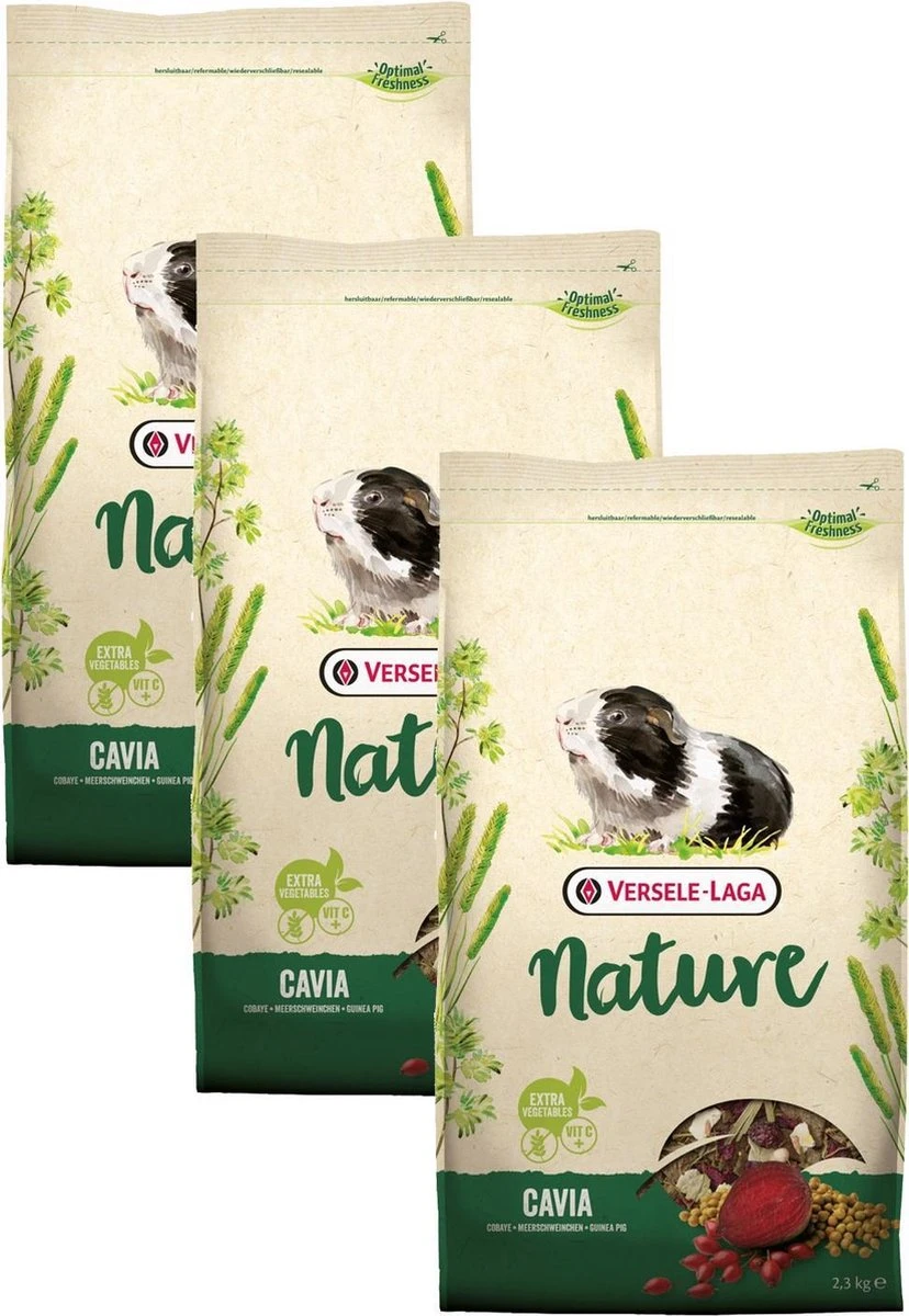 Versele-Laga Nature Cavia - Caviavoer - 3 X 2.3 Kg 3 Versele-Laga Nature Cavia - Caviavoer - 3 X 2.3 Kg
