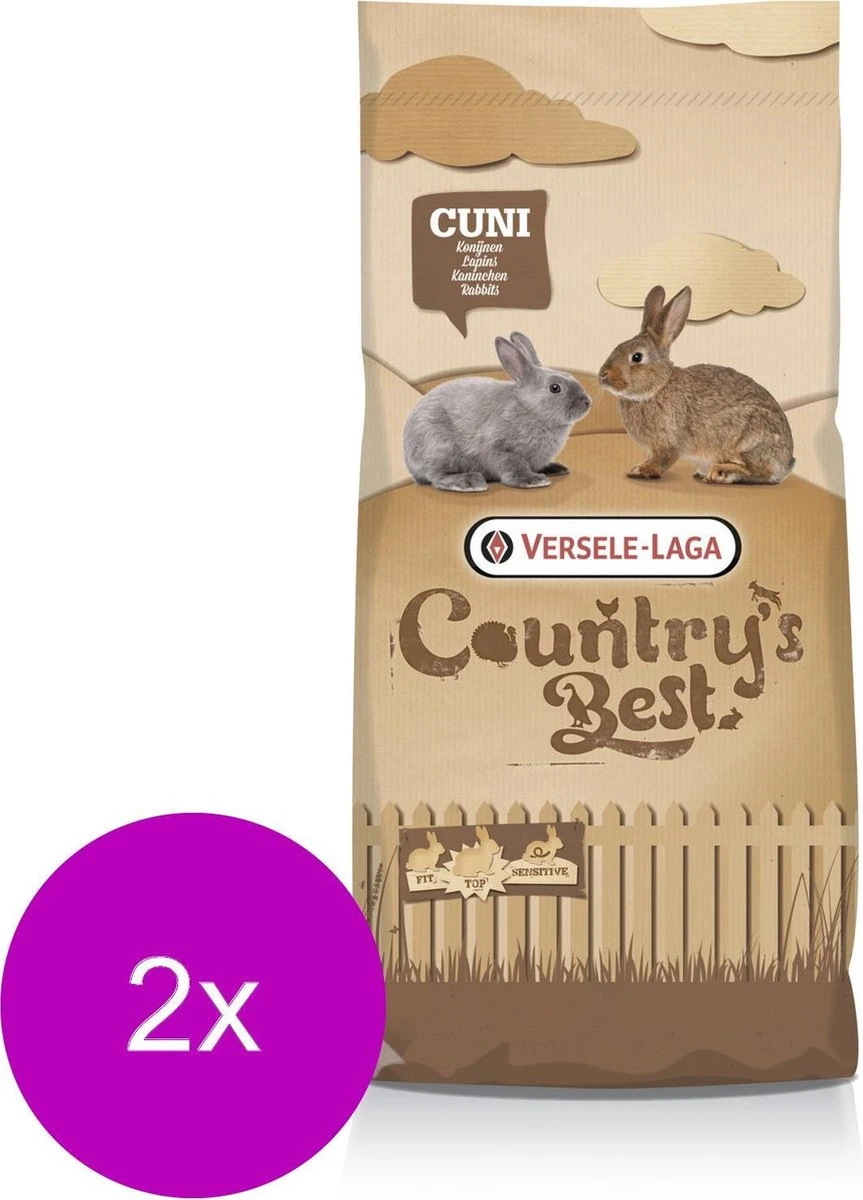 Versele-Laga Country`s Best Cuni Fit Muesli – Gemengd – Konijnenvoer – 2 X 20 Kg 3 Versele-Laga Country`s Best Cuni Fit Muesli – Gemengd – Konijnenvoer – 2 X 20 Kg