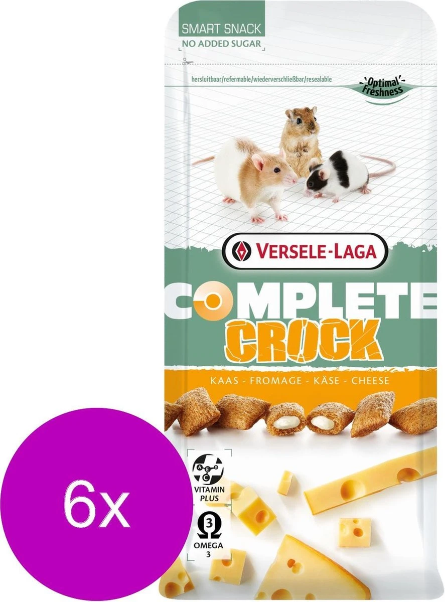 Versele-Laga Complete Crock Cheese – Knaagdiersnack – 6 X Kaas 50 G 3 Versele-Laga Complete Crock Cheese – Knaagdiersnack – 6 X Kaas 50 G