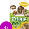 Versele-Laga Crispy Muesli Hamsters & Co - Hamstervoer - 4 X 1 Kg Met Coccid
