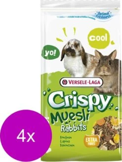 Versele-Laga Crispy Muesli Konijnen - Konijnenvoer - 4 X 1 Kg