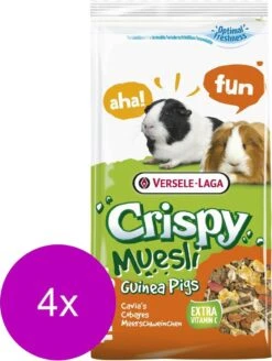 Versele-Laga Crispy Muesli Cavia's - Caviavoer - 4 X 1 Kg