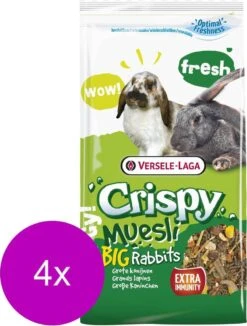 Versele-Laga Crispy Muesli Grote Konijnen – Konijnenvoer – 4 X 2.75 Kg