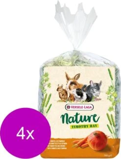 Versele-Laga Nature Timothy Hay - Ruwvoer - 4 X Wortel Pompoen 500 G