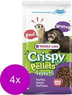 Versele-Laga Crispy Pellets Ferrets – Frettenvoer – 4 X 700 G