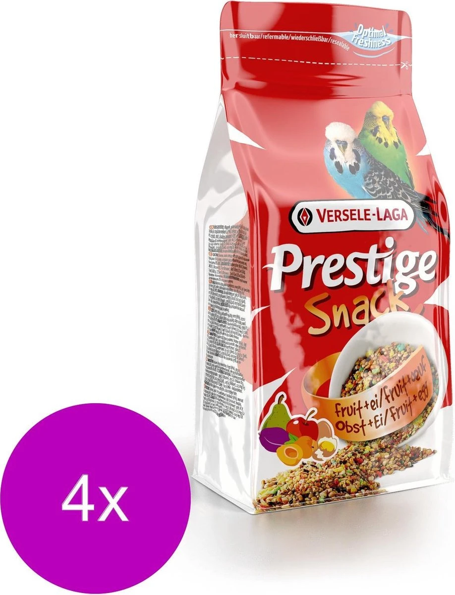 Versele-Laga Prestige Snack Parkieten - Vogelsnack - 4 X 125 G 3 Versele-Laga Prestige Snack Parkieten - Vogelsnack - 4 X 125 G