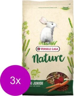 Versele-Laga Nature Cuni Junior - Konijnenvoer - 3 X 2.3 Kg