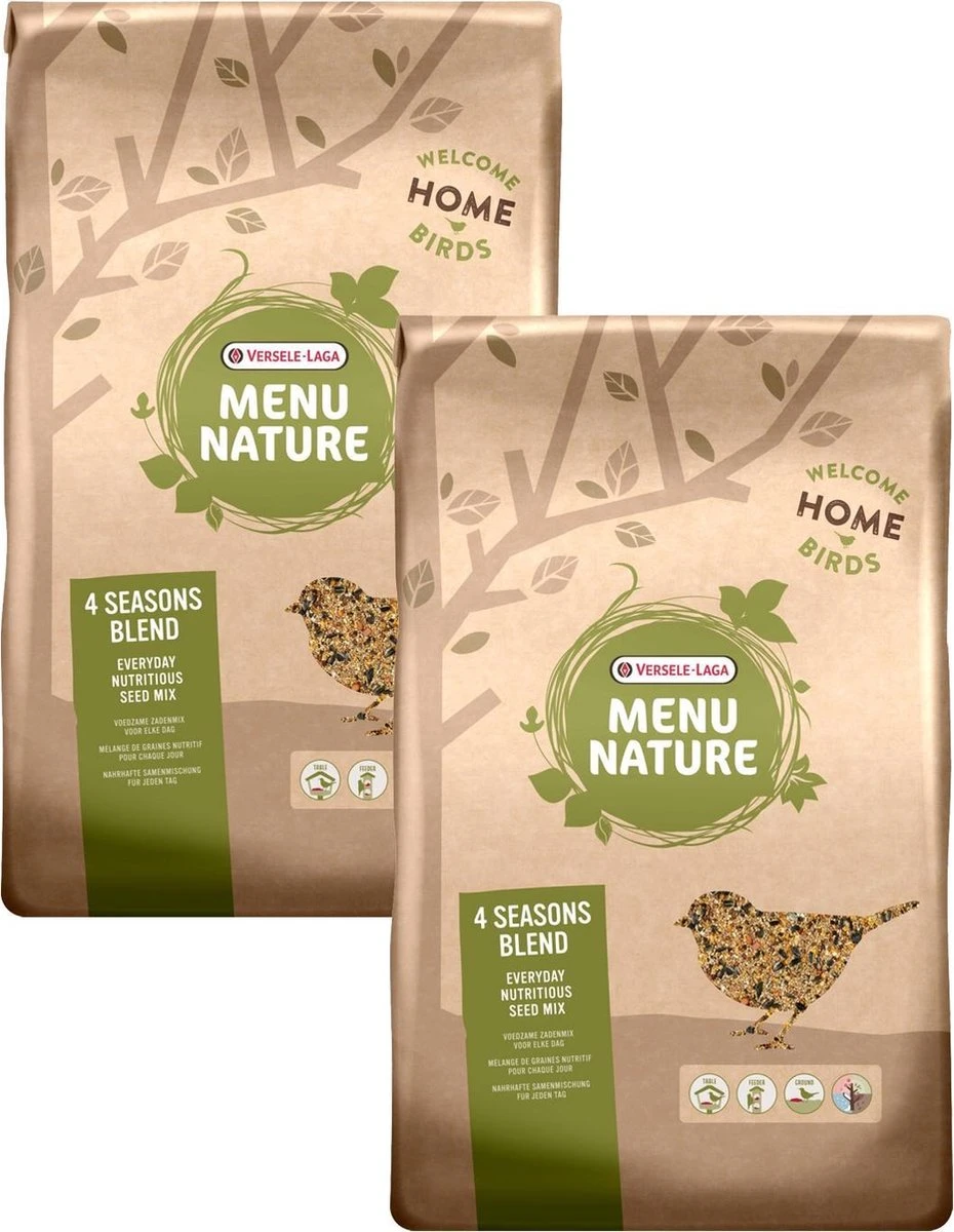 Versele-Laga Menu Nature 4 Seasons Blend - Buitenvogelvoer - 2 X 12.5 Kg 3 Versele-Laga Menu Nature 4 Seasons Blend - Buitenvogelvoer - 2 X 12.5 Kg