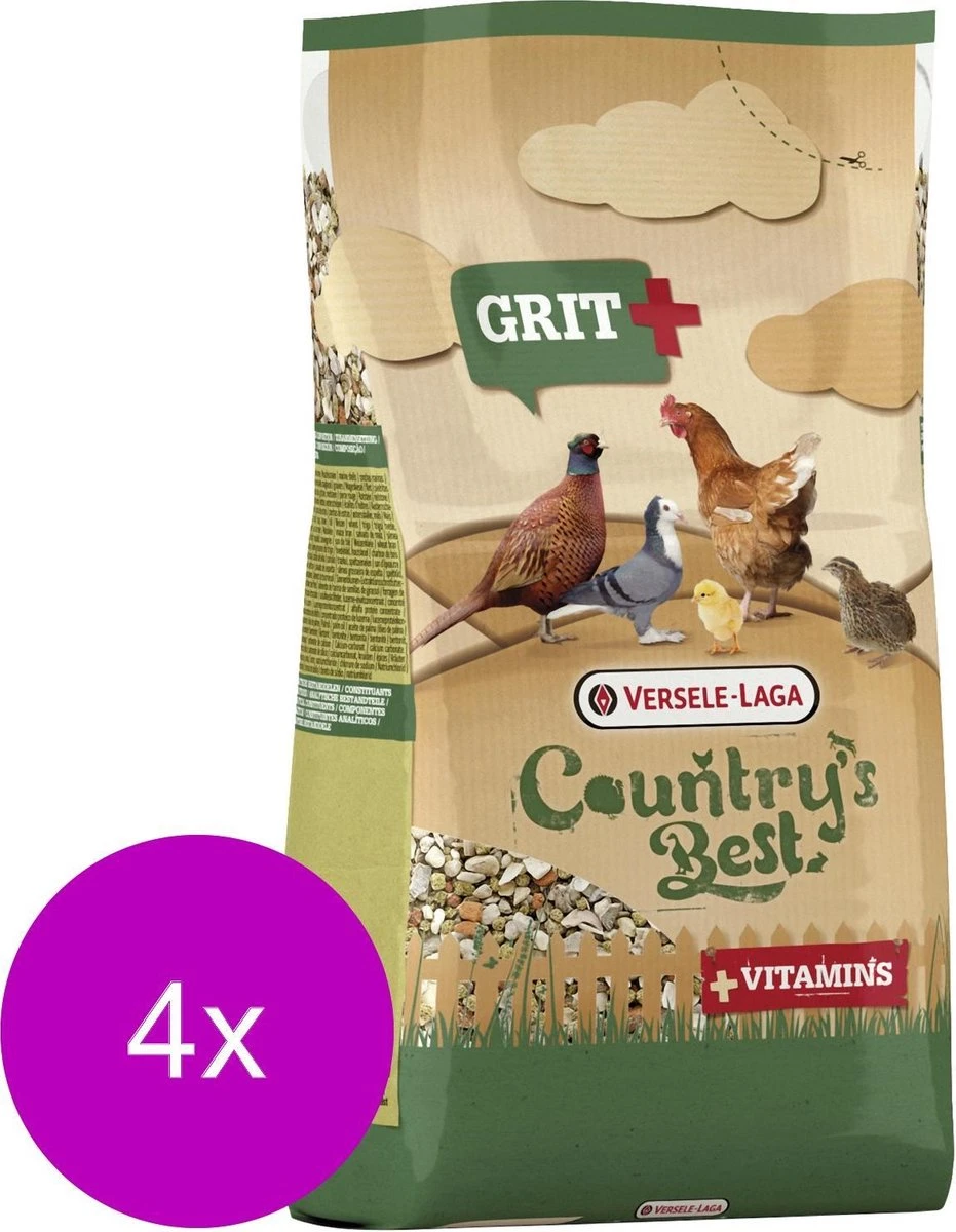 Versele-Laga Country`s Best Grit Plus - Kippenvoer - 4 X 1.50 Kg 3 Versele-Laga Country`s Best Grit Plus - Kippenvoer - 4 X 1.50 Kg