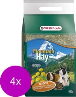 Versele-Laga Bergweidehooi 500 G - Ruwvoer - 4 X Paardebloem