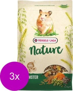 Versele-Laga Nature Hamster - Hamstervoer - 3 X 2.3 Kg