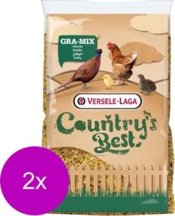 Versele-Laga Country`s Best Mais- Gebroken Mais 2 En 3 - Pluimveevoer - 2 X 18 Kg