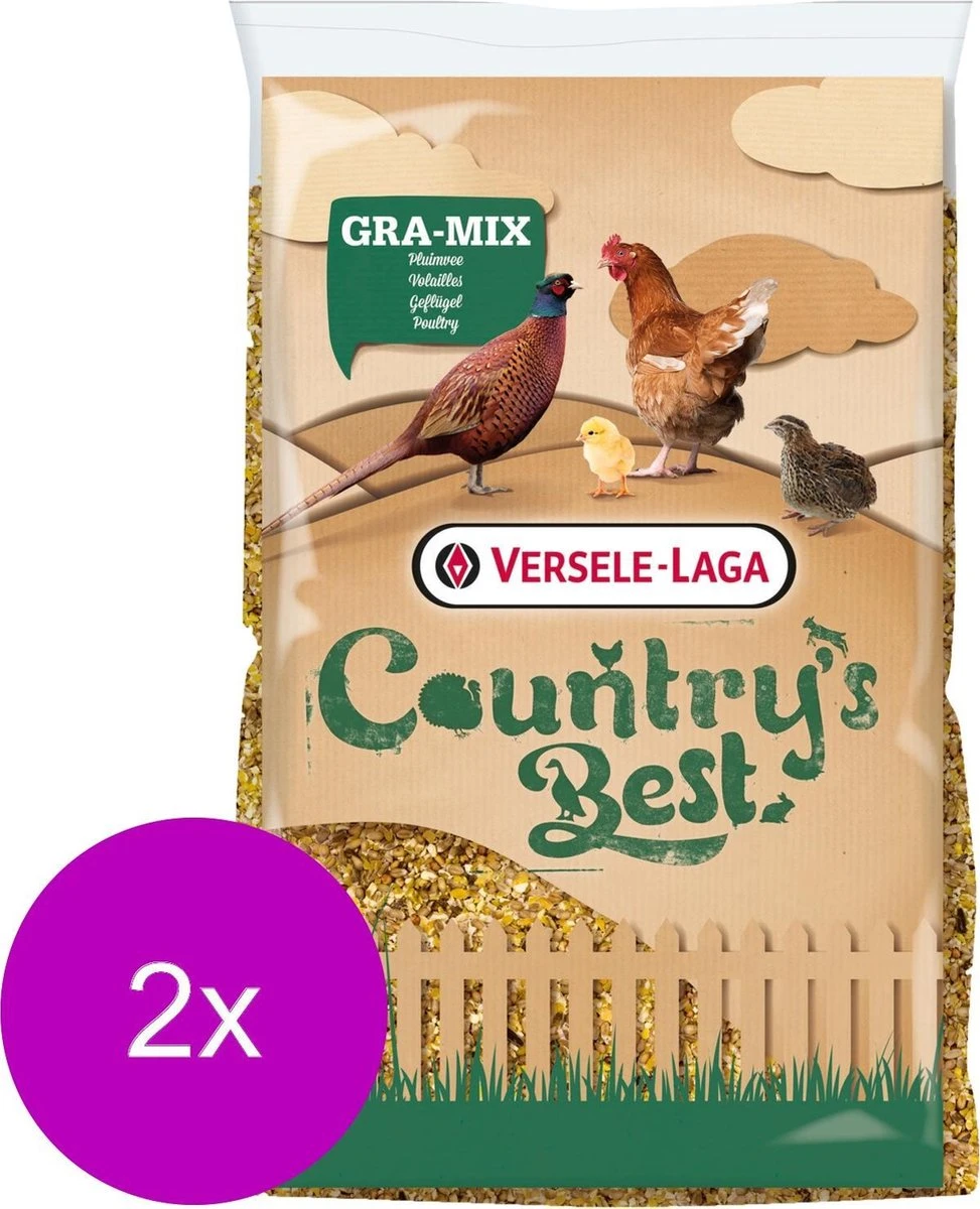 Versele-Laga Country's Best Gra-Mix Ardeens Graan Gebroken Mais - Kippenvoer - 2 X 20 Kg 3 Versele-Laga Country's Best Gra-Mix Ardeens Graan Gebroken Mais - Kippenvoer - 2 X 20 Kg